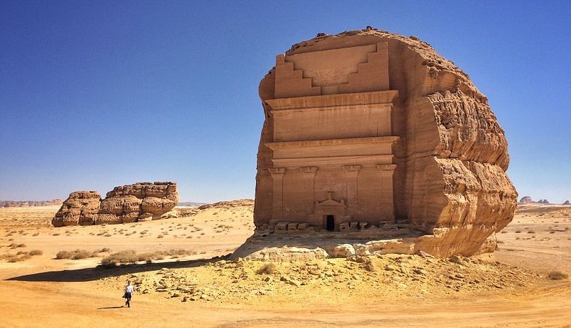 Qasr al Farid: biggest tomb in archaeological site of Mada’in Saleh