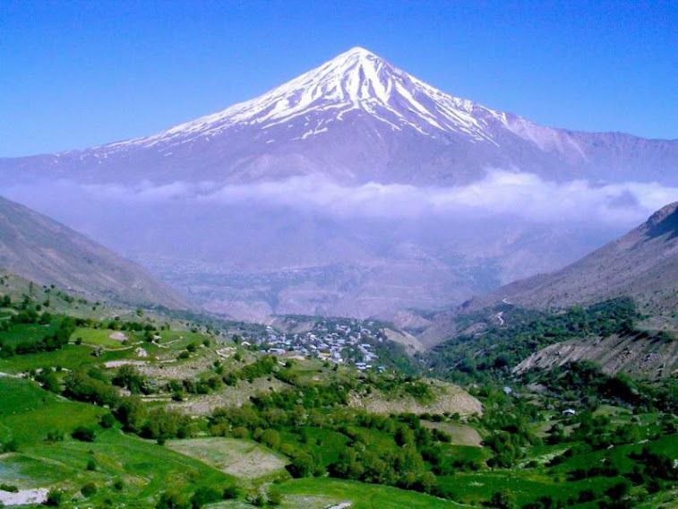 The beautiful volcano of Damavand.