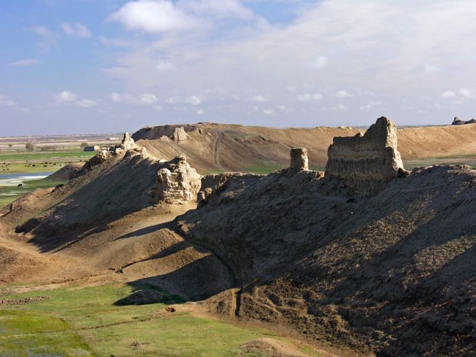 Ruins of ancient wall of Balkh