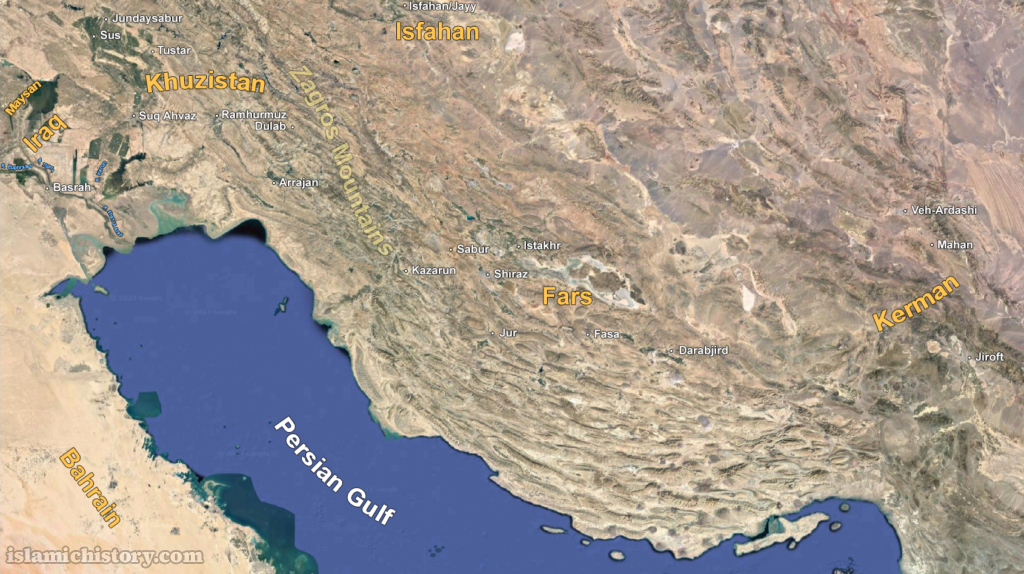 Map of Western Iran